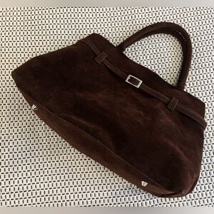 Handbag faux suede
